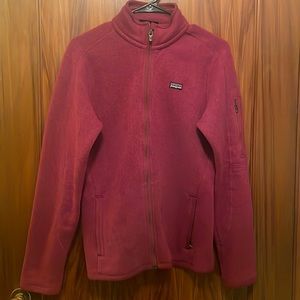 Patagonia better sweater jacket.  Full zip. Color is Berry.  Size women’s medium